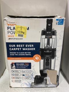 Lot 173  
            Chesterfield SR45 - Parcel Delivery Only 

                
VAX PLATINUM POWER MAX CARPET WASHER ORIGINAL RRP-£180 (LOCATION: L10)