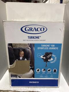 Lot 179  
            Chesterfield SR45 - Parcel Delivery Only 

                
GRACO TURN2ME 360 ROTATING SOFIX CAR SEAT ORIGINAL RRP-£130 (LOCATION: L11)
