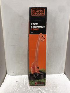 Lot 181  
            Chesterfield SR45 - Parcel Delivery Only 

                
BLACK+DECKER 23CM STRIMMER 250W (LOCATION: L11)