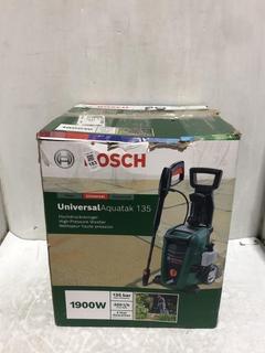 Lot 183  
            Chesterfield SR45 - Parcel Delivery Only 

                
BOSCH UNIVERSALAQUATAK 135 HIGH-PRESSURE WASHER ORIGINAL RRP-£155 (LOCATION: L11)