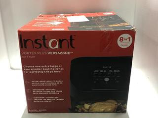 Lot 218  
            Chesterfield SR45 - Parcel Delivery Only 

                
INSTANT VORTX PLUS VERSAZONE AIRFRYER ORIGINAL RRP-£150 (LOCATION: L12)