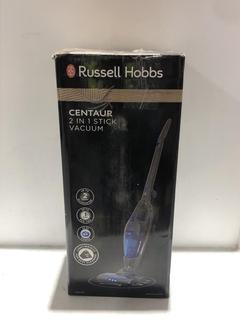 Lot 220  
            Chesterfield SR45 - Parcel Delivery Only 

                
RUSSELL HOBBS CENTAUR 2-IN-1 STICK VACUUM (LOCATION: L12)