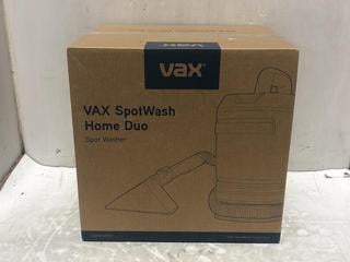Lot 244  
            Chesterfield SR45 - Parcel Delivery Only 

                
VAX SPOTWASH HOME DUO SPOT WASHER CDSW-MPXP (LOCATION: L13)