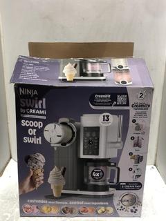Lot 257  
            Chesterfield SR45 - Parcel Delivery Only 

                
SHARK NINJA SWIRL BY CREAMI SOFT SERVE ICE CREAM MAKER ORIGINAL RRP-£300 (LOCATIO...