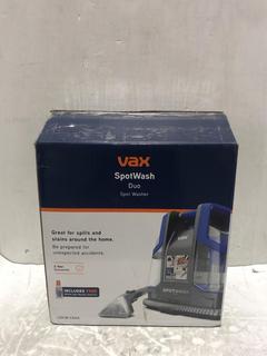 Lot 260  
            Chesterfield SR45 - Parcel Delivery Only 

                
VAX SPOTWASH DUO SPOT WASHER CDCW-CSXA (LOCATION: L15)