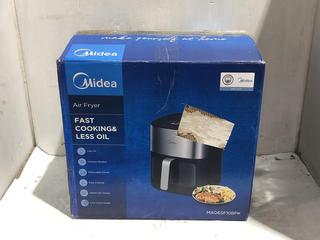 Lot 287  
            Chesterfield SR45 - Parcel Delivery Only 

                
MIDEA MAD65F10BPK AIR FRYER WITH LED TOUCHSCREEN (LOCATION: K1)