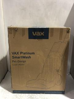 Lot 301  
            Chesterfield SR45 - Parcel Delivery Only 

                
VAX PLATINUM SMARTWASH PET-DESIGN CARPET WASHER (LOCATION: K1)