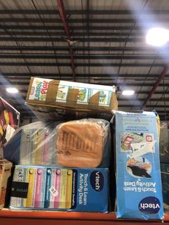 Lot 308  
            Chesterfield SR45 - Parcel Delivery Only 

                
4 X ASSORTED BABY TOYS TO INCLUDE VTECH TOUCH & LEARN ACTIVITY DESK (LOCATION: K2)