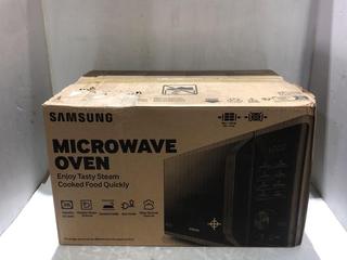 Lot 312  
            Chesterfield SR45 - Parcel Delivery Only 

                
SAMSUNG MICROWAVE OVEN WITH HEALTHY STEAM TECHNOLOGY (LOCATION: K2)
