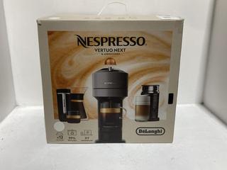 Lot 337  
            Chesterfield SR45 - Parcel Delivery Only 

                
DELONGHI NESPRESSO VERTUO NEXT & AEROCCINO3 (LOCATION: K3)