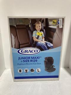 Lot 346  
            Chesterfield SR45 - Parcel Delivery Only 

                
GRACO JUNIOR MAXI I-SIZE R129 HIGHBACK BOOSTER CAR SEAT (LOCATION: K3)