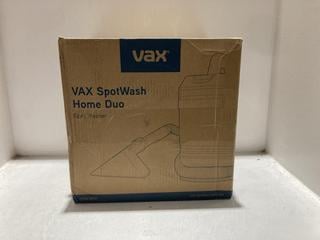 Lot 356  
            Chesterfield SR45 - Parcel Delivery Only 

                
VAX SPOTWASH HOME DUO SPOT WASHER CDSW-MPXP (LOCATION: K4)