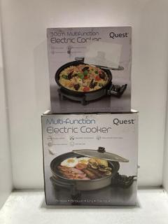 Lot 365  
            Chesterfield SR45 - Parcel Delivery Only 

                
QUEST MULTI-FUNCTION ELECTRIC COOKER 40 CM & QUEST MULTI-FUNCTION ELECTRIC COOKER...