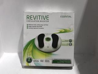 Lot 449  
            Chesterfield SR45 - Parcel Delivery Only 

                
REVITIVE CIRCULATION BOOSTER ORIGINAL RRP-£300 (LOCATION: K8)