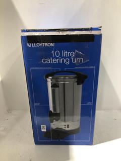 Lot 475  
            Chesterfield SR45 - Parcel Delivery Only 

                
LLOYTRON 10 LITRE CATERING URN (LOCATION: K9)