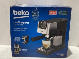 Lot 501  
            Chesterfield SR45 - Parcel Delivery Only 

                
BEKO CAFFEEXPERTO COFFEE MACHINE SERIES CE4500 (LOCATION: K10)