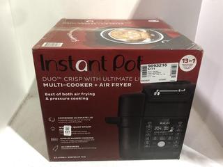 Lot 521  
            Chesterfield SR45 - Parcel Delivery Only 

                
INSTANT POT DUO MULTI-COOK+ AIR FRYER (LOCATION: J1)