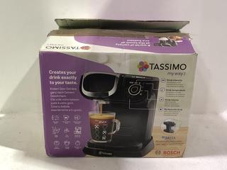 Lot 538  
            Chesterfield SR45 - Parcel Delivery Only 

                
BOSCH TASSIMO MY WAY COFFEE MACHINE (LOCATION: J1)