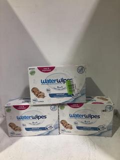 Lot 566  
            Chesterfield SR45 - Parcel Delivery Only 

                
3 X 6 PACK OF WATER WIPES 3-IN-1 SENSITIVE NEWBORN & BABY (LOCATION: J2)
