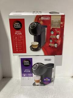 Lot 608  
            Chesterfield SR45 - Parcel Delivery Only 

                
DELONGHI GENIO S PLUS COFFEE MACHINE STARBUCKS LIMITED EDITION TO INCLUDE NESCAFE...