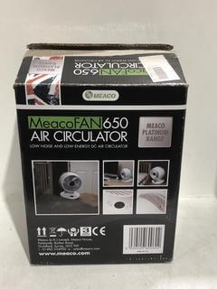 Lot 622  
            Chesterfield SR45 - Parcel Delivery Only 

                
MEACOFAN650 AIR CIRCULATOR (LOCATION: J4)