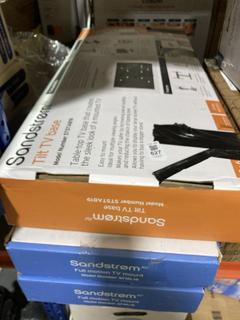 Lot 627  
            Chesterfield SR45 - Parcel Delivery Only 

                
3 X ASSORTED TV WALL MOUNTS TO INCLUDE SANDSTROM TILT TV BASE (LOCATION: J4)