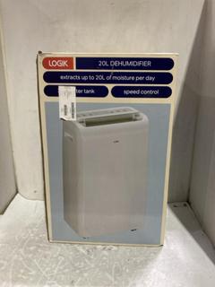 Lot 635  
            Chesterfield SR45 - Parcel Delivery Only 

                
LOGIK 20L DEHUMIDIFIER (LOCATION: J4)