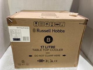 Lot 637  
            Chesterfield SR45 - Parcel Delivery Only 

                
RUSSELL HOBBS 17 LITRE TABLE TOP COOLER ORIGINAL RRP-£130 (LOCATION: J4)