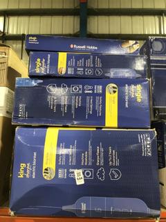Lot 644  
            Chesterfield SR45 - Parcel Delivery Only 

                
4 X ASSORTED RUSSELL HOBBS HOME APPLIANCES TO INCLUDE RUSSELL HOBBS KING SHERPA E...