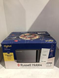 Lot 661  
            Chesterfield SR45 - Parcel Delivery Only 

                
RUSSELL HOBBS 20 LITRE MICROWAVE (LOCATION: J5)