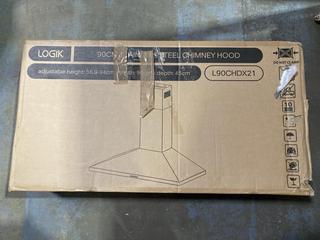 Lot 691  
            Chesterfield SR45 - Parcel Delivery Only 

                
LOGIK STAINLESS STEEL CHIMNEY HOOD (LOCATION: J6)