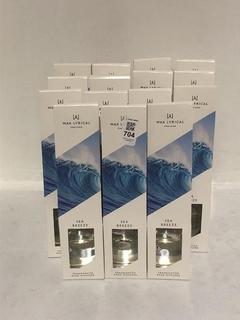 Lot 704  
            Chesterfield SR45 - Parcel Delivery Only 

                
15 X WAX LYRICAL SEA BREEZE FREGRANCED REED DIFFUSER (LOCATION: J7)