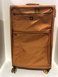 Lot 724  
            Chesterfield SR45 - Parcel Delivery Only 

                
LARGE ORANGE ITLUGGAGE SUITCASE (LOCATION: J7)