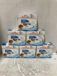 Lot 725  
            Chesterfield SR45 - Parcel Delivery Only 

                
6 X ROYAL CANIN PUPPY 2-12 MONTHS FOOD BBE MAYBE EXPIRED (LOCATION: J8)