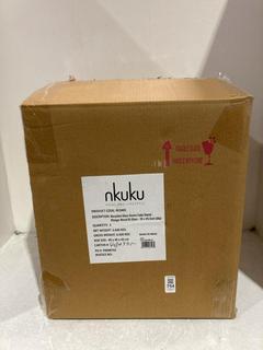 Lot 754  
            Chesterfield SR45 - Parcel Delivery Only 

                
NKUKU RECYCLED GLASS DOME CAKE STAND 35 X 35.5CM (LOCATION: J9)