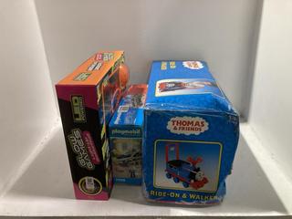 Lot 774  
            Chesterfield SR45 - Parcel Delivery Only 

                
3 X ASSORTED TODDLER/CHILDREN ITEMS TO INCLUDE THOMAS & FRIEND RIDE-ON & WALKER (...