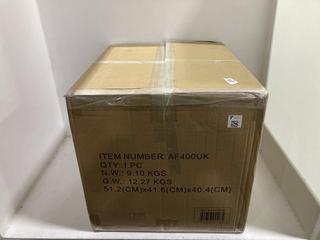 Lot 792  
            Chesterfield SR45 - Parcel Delivery Only 

                
SHARK NINJA AF400UK MAX DUAL ZONE LARGE AIR FRYER 9.5L ORIGINAL RRP-£230 (LOCATIO...