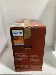Lot 796  
            Chesterfield SR45 - Parcel Delivery Only 

                
PHILIPS 3300 SERIES FULLY AUTAMATIC ESPRESSO MACHINE WITH LATTEGO (LOCATION: J10)