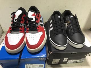 Lot 803  
            Chesterfield SR45 - Parcel Delivery Only 

                
ADIDAS SL 72 UK SIZE 12 & NIKE VS PACE UK SIZE 10 (LOCATION: I1)