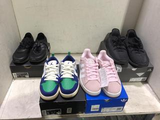 Lot 805  
            Chesterfield SR45 - Parcel Delivery Only 

                
4 X ASSORTED CHILDRENS FOOTWEAR TO INCLUDE CAMPUS 00S J PINK UK SIZE 5 OLDER (LOC...