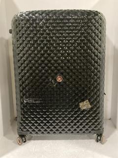 Lot 869  
            Chesterfield SR45 - Parcel Delivery Only 

                
IT LUGGAGE GLITZY HARDSIDE SUITCASE IN BLACK WITH A QUILTED HIGH-SHINE OUTER SHEL...