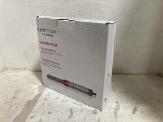 Lot 878  
            Chesterfield SR45 - Parcel Delivery Only 

                
LILYSTYLER MULTISTYLER 5-IN-1 HAIRSTYLER PRO (LOCATION: I3)