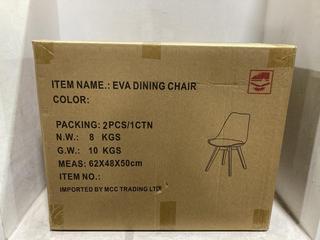 Lot 893  
            Chesterfield SR45 - Parcel Delivery Only 

                
EVA DINING CHAIR (LOCATION: I3)
