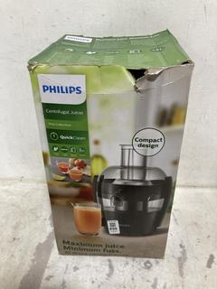 Lot 899  
            Chesterfield SR45 - Parcel Delivery Only 

                
PHILIPS CENTRIFRUGAL JUICER (LOCATION: I4)