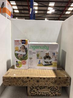 Lot 89  
            Chesterfield SR45 - Parcel Delivery Only 

                
4 X ASSORTED BABY ITEMS TO INCLUDE INGENUITY MIST BABY BASE 2-IN-1 6M-3RS (LOCATI...