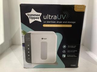 Lot 923  
            Chesterfield SR45 - Parcel Delivery Only 

                
TOMMEE TIPPEE ULTRAUV UV STERILISER,DRYER AND STORAGE ORIGINAL RRP-£130(LOCATION:...