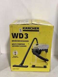 Lot 952  
            Chesterfield SR45 - Parcel Delivery Only 

                
KARCHER WD3 MULTI-PURPOSE VACUUM CLEANER (LOCATION: I6)