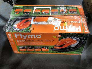 Lot 958  
            Chesterfield SR45 - Parcel Delivery Only 

                
FLYMO EASIGLIDE PLUS 360V LAWNMOWER ORIGINAL RRP-£110 (LOCATION: I6)