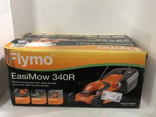 Lot 959  
            Chesterfield SR45 - Parcel Delivery Only 

                
FLYMO EASIMOW 340R ELECTRIC LAWNMOWER ORIGINAL RRP-£110 (LOCATION: I6)