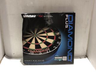 Lot 95  
            Chesterfield SR45 - Parcel Delivery Only 

                
WINMAU DIAMOND PLUS PDC DARTBOARD ORIGINAL RRP-£70 (LOCATION: L6)
